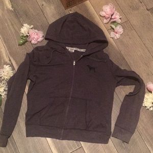Gray Victoria’s Secret Pink hoodie